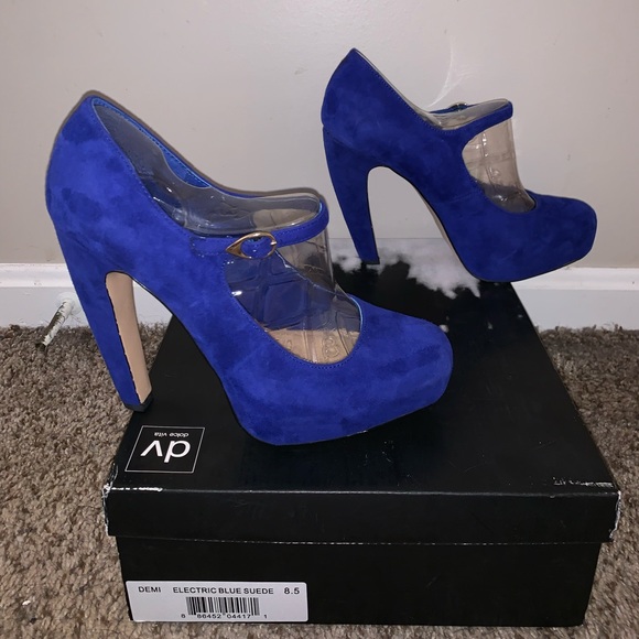 DV Dolce Vita Demi Mary Jane Pumps - Electric blue - Picture 2 of 8